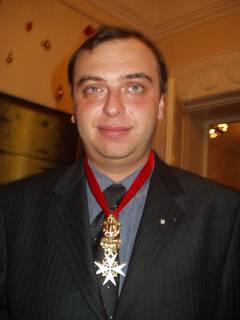 Портрет Дмитрий Бертмана с мальтийским крестом